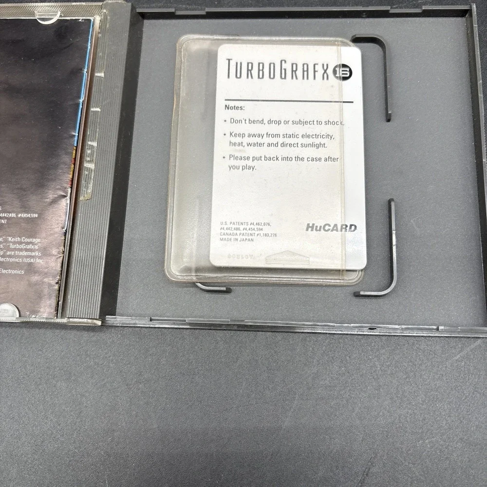 NEC Keith Courage in Alpha Zones TurboGrafx-16 HuCARD Manual Included 1989